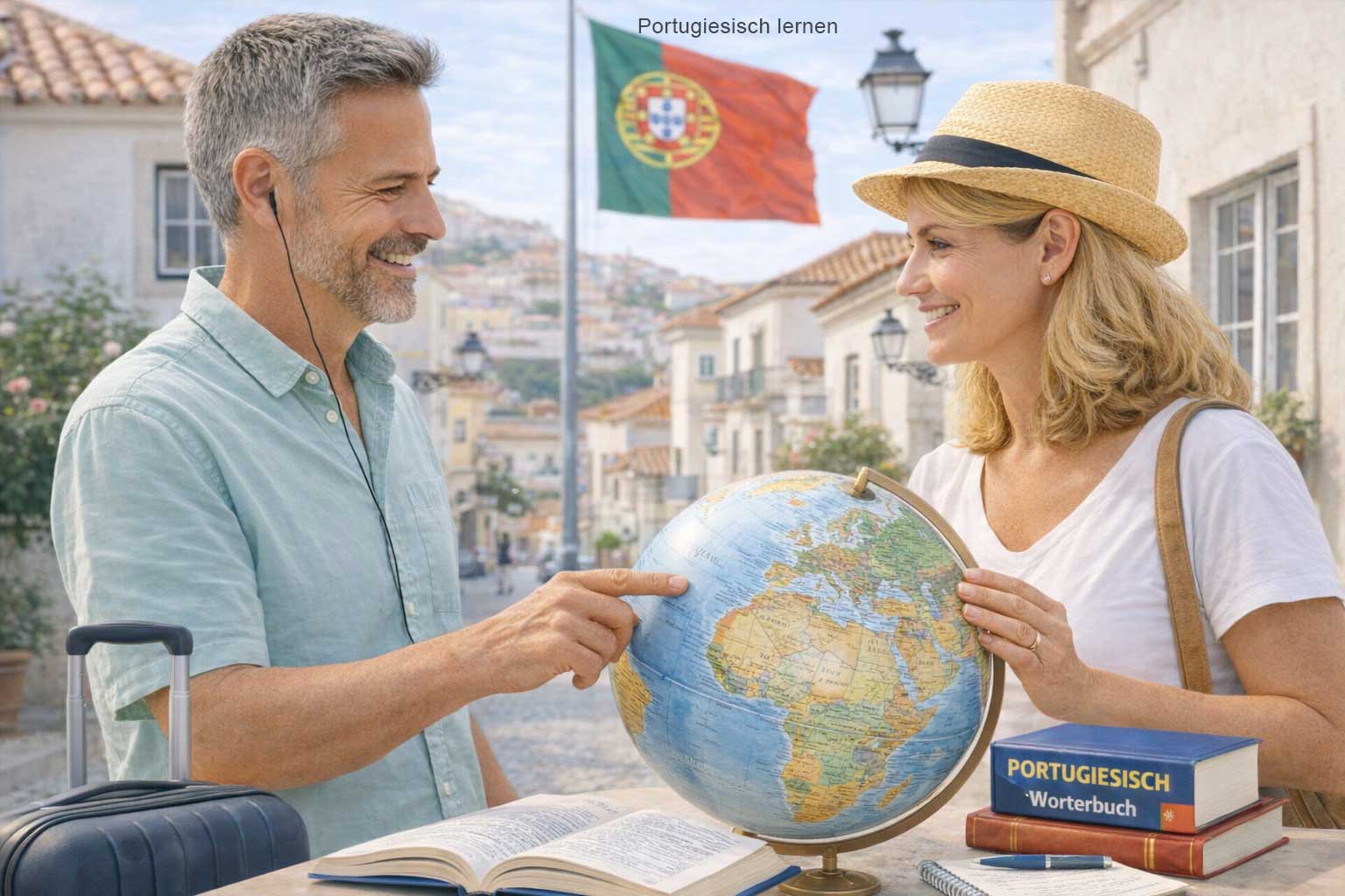 Regionale Varianten Portugiesisch – Weltkarte mit portugiesischsprachigen Laendern